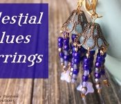 celestial blues earrings cover