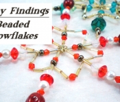 friday findings beaded snowflakes