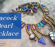 peacock pearl necklace cover