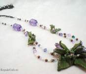 purple flower necklace (3)