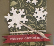 christmas card sparkle snowflakes