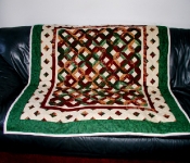 flannel quilt-garden lattice