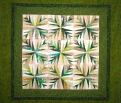 palm branch paper pieced quilt