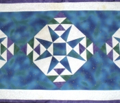 quilted table runner ohio star