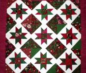 christmas quilt-ohio star blocks from guild exchange