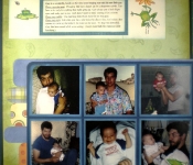 first-fathers-day scrapbook page right