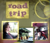 parris island road trip scrapbook page right