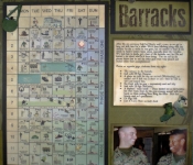 marine corps boot camp barracks scrapbook page left