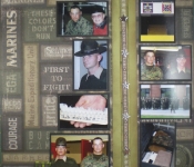 marine corps boot camp barracks scrapbook page right