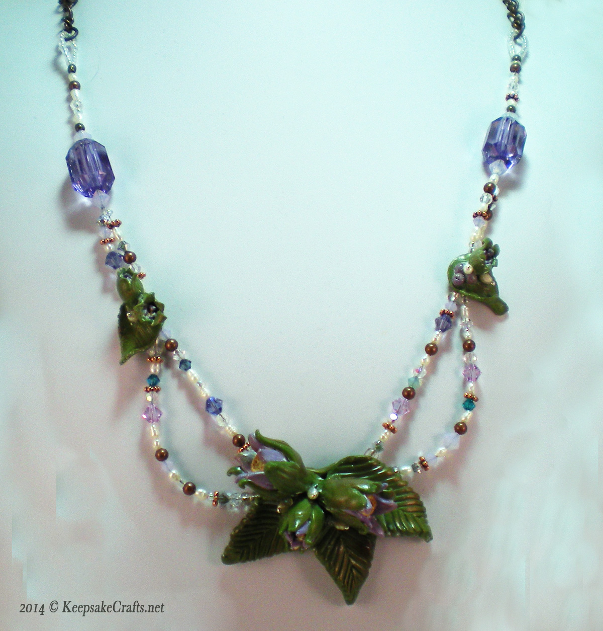 purple flower necklace (2)