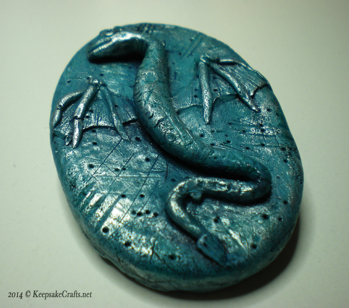 rustic dragon pendant (2)