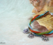 Braided Suede Charm Bracelet (1)