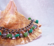 Sea Glass Charm Bracelet