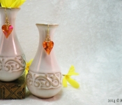 Sparkling Hearts Messy Wrapped Earrings 2