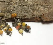 agate dangle earrings
