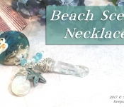 beach scene necklace cover