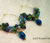 bead cluster earrings