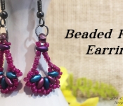 beaded fan earrings cover