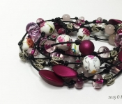 beaded leather wrap bracelet