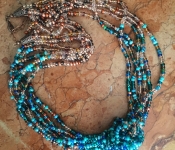 blended necklace knotted