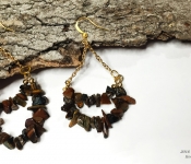 chipped swags earrings