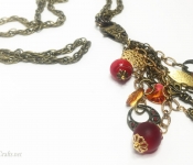 clasp focal dangles necklace