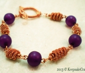 coiled-wire-bead-bracelet