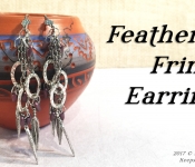 feathered fringe earrings cover