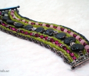 gunmetal & crystal bracelet