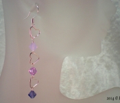heart dangle earrings still