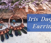 iris dagger earrings cover