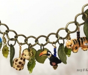 jungle charm bracelet