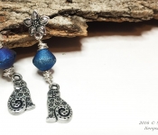 post & charm earrings