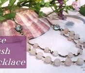 rose blush necklace cover