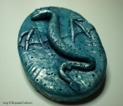 rustic dragon pendant (2)