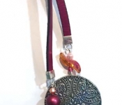 springtime leather lariat long