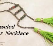 tasseled bar necklace cover