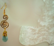 teardrop & hammered wire earrings (1)