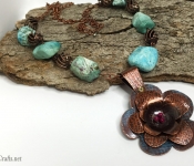 turquoise nugget necklace