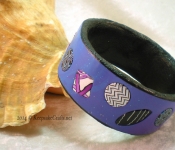zentangle polymer clay bracelet 2