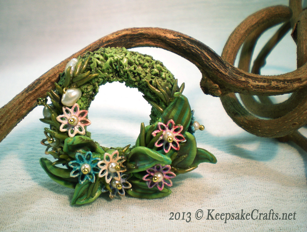 clay-flower-wreath-branch