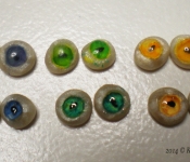 faux glass eyes