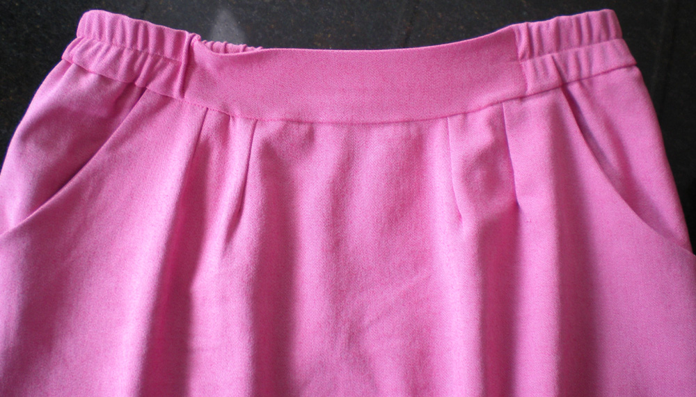 Pattern Review Simplicity 1887 - Pink Denim Skirt