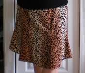 skirts & tops leopard & black ruched