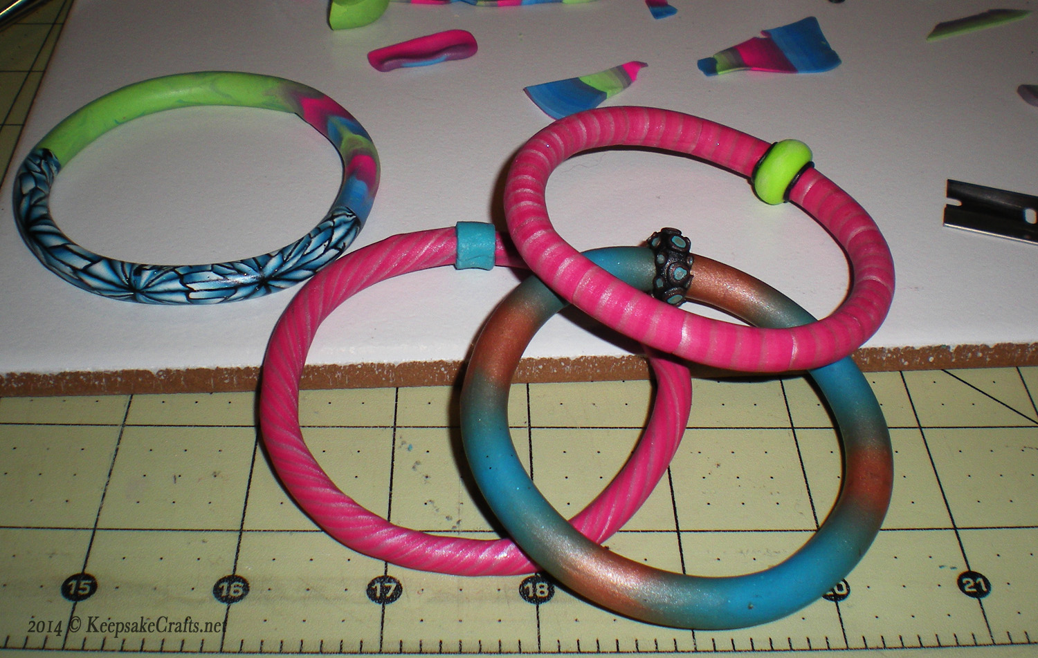 2014 05 07 woyww polymer clay ring & bangle bracelets (2)
