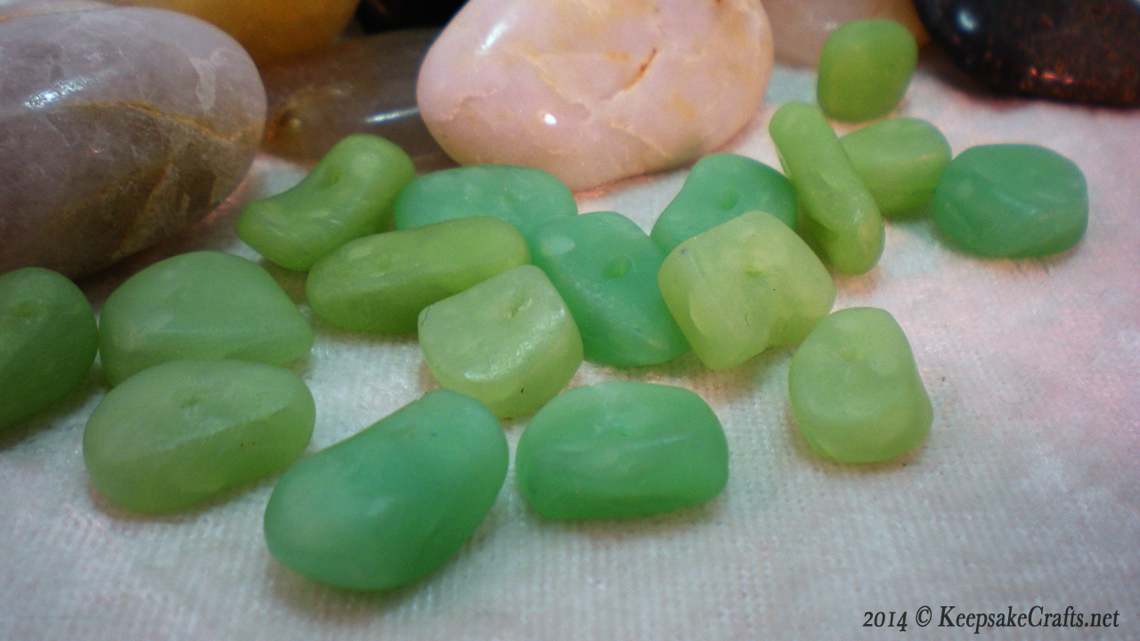 faux sea glass polymer clay