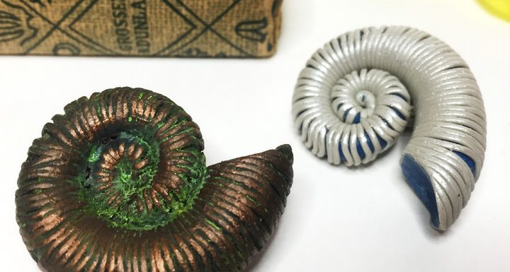 Ammonite Pendants Polymer Clay Tutorial