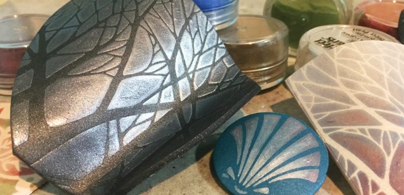 Stenciling with Mica Powders-Polymer Clay Video Tutorial
