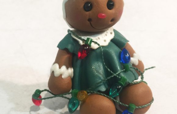 Gingerbread Cuties-Polymer Clay Christmas Ornaments Series-2016
