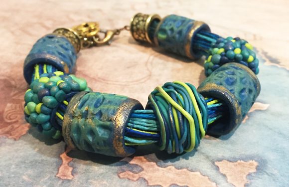 Baroque Beads Bracelet-Polymer Clay Jewelry Video Tutorial